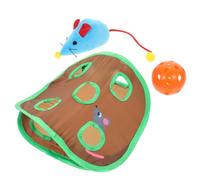 MERRYHAPY Nine Holes Indoor Cat Mouse Design Tunnel Cloth Material for Cat Teasing and Boredom Relief