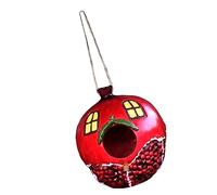 MERRYHAPY Outdoor Resin Pomegranate Bird House Pendant Bird Nest Adornment for Birdhouses Hanging Decor