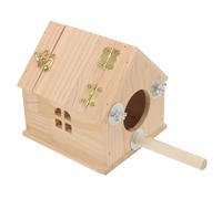 MERRYHAPY Parakeet Nest Breeding Box for Natural Mating Behavior Bird House Protective Entrance for Outdoor Garden Decor and Bird Training