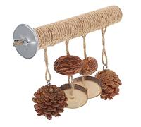 MERRYHAPY Parrot Toy Bird Chewing Cage Toy Shredding Rope Perch for Cockatiels and Parakeets Natural Twisted Sisal Rope for Bird Cage Accessories Mental Stimulation and Beak Grinding