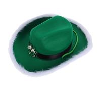 MERRYHAPY Patrick's Day Bow Tie Burlap Irish Headwear for Women Men Party Festival