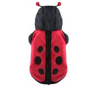 MERRYHAPY Pet Ladybird Costume Creative Polyester Dog Coat for Dogs and Cats with Neat Stitching, Practical Funny Pet Clothes Suitable for Daily Wear and Jogging