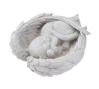 MERRYHAPY Pet Memorial Stone Cat Tombstone Angel Statue for Cat Lover Gifts Bereavement Decorations