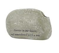 MERRYHAPY Pet Tombstone Memorial Stone for Dog and Cat Engraved Grave Marker Garden Decoration Inspirational Carved Words Thoughtful Bereavement for Pet Loss