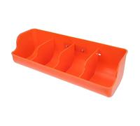 MERRYHAPY Pig Feeding Trough with Four Compartments Easy to Clean Plastic Manger for Farm Supply Multi Functional Feeding Groove for Pigs Suitable for Dry and Wet Food