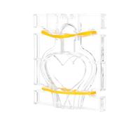 MERRYHAPY Plastic Heart-Shaped Candle DIY Mold Easy to Use Practical Candle Making Mold for Handmade and Home DIY