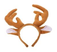 MERRYHAPY Plush Christmas Elk Ear Headband for Women Reindeer Antlers Headband for Xmas Party Holiday Festive Costume Accessories