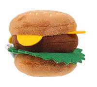 MERRYHAPY Plush Dog Chew with Built-in Sound Device, Coffee Colour Pet Food Simulation Design for Stress Relief and Thrashing, Sturdy Squeaky Dog Suitable for Puppies
