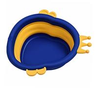 MERRYHAPY Portable Baby Pp Wash Basin for Infant Washing, Foldable Hanging Cartoon Small Blue Basin Suitable for Baby Bathing and Face Washing