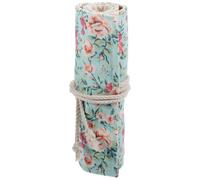 MERRYHAPY Portable Canvas Pencil Roll up Case with Space-Saving Design for Drawing and Painting, Sturdy Pencil Holder Pouch for Artists and Students