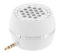 MERRYHAPY Portable Plug Phone Speaker Audio Amplifier for Mobile Tablet Laptop Compact Wear-resistant Volume Boost White Powered for Gaming and Multimedia Use