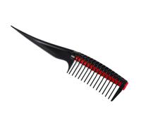 MERRYHAPY Professional Hair Dyeing Comb Red Round Teeth Salon High Temperature Hair Styling Tool Non-slip Long Handle for Home Barbershop Spa