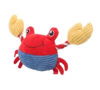 MERRYHAPY Puppy Dog Chew Squeaking Crab Shape for Teething Wear-resistant Interactive Pet Plaything in Vibrant for Teeth Grinding and Habit Correction