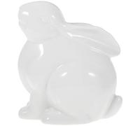 MERRYHAPY Rabbit Statue Home Ceramic White Creative Ornament Simple Decor