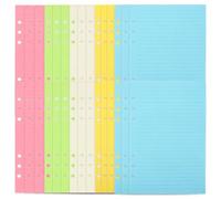 MERRYHAPY Refill Notebook Paper Detachable Notepad Refills 50 Sheets with Six Holes, Smooth Surface Easy to Insert Loose Leaf Paper for Students and Office Use for Organisers and Planners