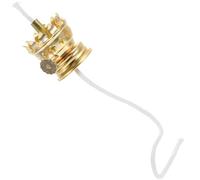 MERRYHAPY Replaceable Oil Lamp Wick Holder for Kerosene Lamp Retro Style Silver Iron Burner with Cotton Cloth Wick Easy to Use Replacement Part for Outdoor and Color