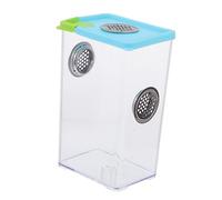 MERRYHAPY Reptile Feeding Box Container Moisture Resistant Climbing Pet Breeding Enclosure for Insects Spiders Lizards and Small Reptiles Practical Habitat for Safe Feeding and Random Color