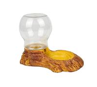 MERRYHAPY Reptile Turtle Water Feeder Pet Water Dispenser Resin Craft Smooth Surface Easy Maintenance