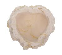 MERRYHAPY Resin Reptile Feeding Bowl Natural Rock Design Mealworm and Water Dish for Lizards Bearded Dragons Chameleons Leopard Geckos Corn Snakes Easy to Clean Terrarium Feeder