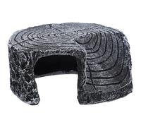 MERRYHAPY Resin Turtle Accessory Stump Hideout with Delicate Basking Platform and Moist Hidden Cave for Pet Reptiles Suitable for Aquariums and Desert Landscapes