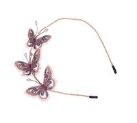 MERRYHAPY Retro Butterflies Headband Beautiful Embroidered Hair Accessory for Parties Festivals Costume Events Lightweight and Comfortable Wear