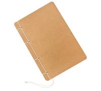 MERRYHAPY Retro Kraft Paper Notebook Handmade Thread-bound with Blank Pages, Classic DIY Sketchbook for Work and Listing Ideas, Elegant Paper Memo Pad to Protect Eyes from Fatigue