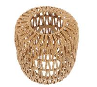 MERRYHAPY Rustic Vintage Simulation Rattan Lampshade in Khaki Rope Material, Not Easy to Break with No Assembly Required, Hanging Lamp Shade for Kitchen and Dining Area Decoration