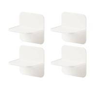 MERRYHAPY Safety Furniture Fixing Tool Anti-Falling Connectors 4pcs with Non-Marking Stickers, White Hips Material Easy to Operate Proofing Device for Drawer and Bookshelf