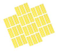 MERRYHAPY Self-Adhesive Identification Tags Stickers Hand-Written Feature Yellow 10pcs Made of Synthetic Paper for Phone and Video Interface Cables, for Home and Café Use