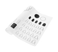 MERRYHAPY Silicone Nail Art Mat Non- Fingernail Template Pad for Easy Nail Design Practice and Application and Easy to Clean Silicone Construction for Beginners and Professionals