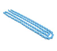 MERRYHAPY Single Speed Bike Chain 94-Link Sturdy Steel Chain Sky Blue Anti-Rust Mountain Bicycle Accessory for Road and Hybrid Cycling