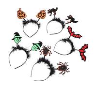 MERRYHAPY Skull Halloween Bat Headband 5pcs Pack Horror Party Clip Creative Headdress Prop Festival Decor