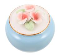 MERRYHAPY Small Ceramic Pet Cremation Urn with Leakproof Lid Multifunctional Memorial Keepsake Box for Dog and Cat Ashes Hair Teeth Storage Pet Memorial Urn for Funeral and Burial