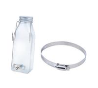 MERRYHAPY Small Pet Anti-leak Hanging Water Bottle for Rabbits Hamsters Chinchillas Squirrels Quiet Drinking Dispenser with Fixed Ring