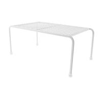MERRYHAPY Small White Reptile Lounge Chair Metal Storage Holder Iron Rack Platform for Lizards Guinea Pigs Hamsters Cage Decor Bite-resistant Stand for Small Pets