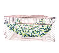 MERRYHAPY Small Woven Climbing Net Cotton Rope Hammock for Parrots Birds Small Green Chew Cage Accessory Encourages Exercise and Nail Care