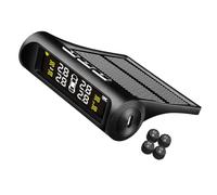 MERRYHAPY Solar-powered High Precision Color Display Tire Pressure Monitoring System Tpms with Wireless External Sensors for Universal Car and Rv Use