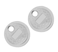MERRYHAPY Spark Plug Gaps Gauge Tool Wire Plug Gaps Tool Carbon Steel 2pcs with High Accuracy and Durability, Measuring Range 0.020 to 0.100 Inch, Silver for Automotive Ignition