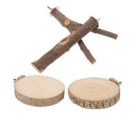 MERRYHAPY Standing Bird Perch Parrot Playstand Parrot Perch Stand Solid Wood Bird Accessories for Cages for Cage