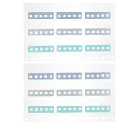 MERRYHAPY Sticky Index Tabs Page Markers for Reading Notes and Work, 2 Sheets with 18pcs Each, Made of Sturdy Pp and Paper, Expand Design to Save Time, for Organising Books and Binders