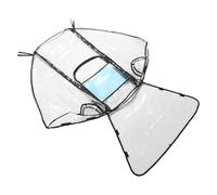 MERRYHAPY Stroller Rain Cover Transparent Pushchair Shield Windproof Pram Weather Protection Fit Easy Installation for Outdoor Use