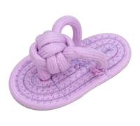 MERRYHAPY Sturdy Pet Slippers Small and Chew Cotton Medium Rope for Interactive Teeth Cleaning Random Color Dogs for Playing Suitable for Yorkshire Terrier and Basset Hound