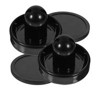 MERRYHAPY Tabletop Ice Hockey Pucks and Plastic Paddles Kit, Small and Lightweight Abs Replacement Accessories for Leisure Sports and Game Room Use