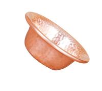 MERRYHAPY Temple Bowl Copper Round Water Offering Bowl with Smooth Surface for Home and Ritual Use