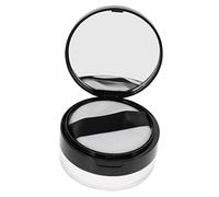 MERRYHAPY Travel Toiletries Portable Empty Case Mirror Makeup Powder Container Powder Puff Case Puff Random Color