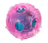 MERRYHAPY Tricky Treat Ball Interactive Food Dispensing Toy for Dogs Durable Tpr Rubber Ball Encourages Active Play Random Color for Training and Entertainment