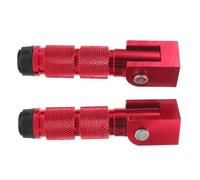 MERRYHAPY Universal Aluminium Alloy Folding Foot Pegs 8mm Thread Motorcycle Rear Footrest with Scratch-resistant Surface for Motorbike and Electric Scooter Long Rides