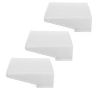 MERRYHAPY Universal Weatherproof Outdoor Security Camera Cover 3PCS - Sun Rain Shield Protective Roof for Dome and Bullet CCTV, Easy Install White Plastic Protector