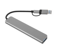 MERRYHAPY USB Hub Dual Head Splitter Type C Docking Station Multi Port Adapter for Laptop Computer Fast Data Transfer Compatible with Various USB Devices Plug and Play