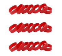 MERRYHAPY Widen Rubber Ring Binding Strap for Ski Brake and Snowboard Accessories, Red Rubber Material Good Elasticity and Stretchy Feature for Outdoor Sports Use